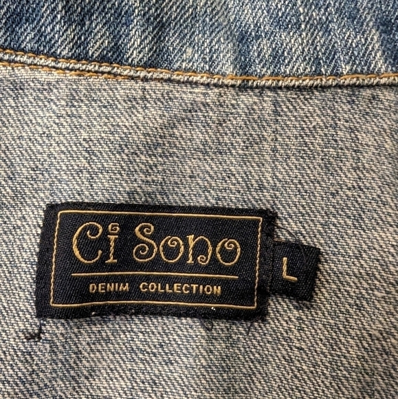 Denim Vest woman's size Large - Picture 3 of 6